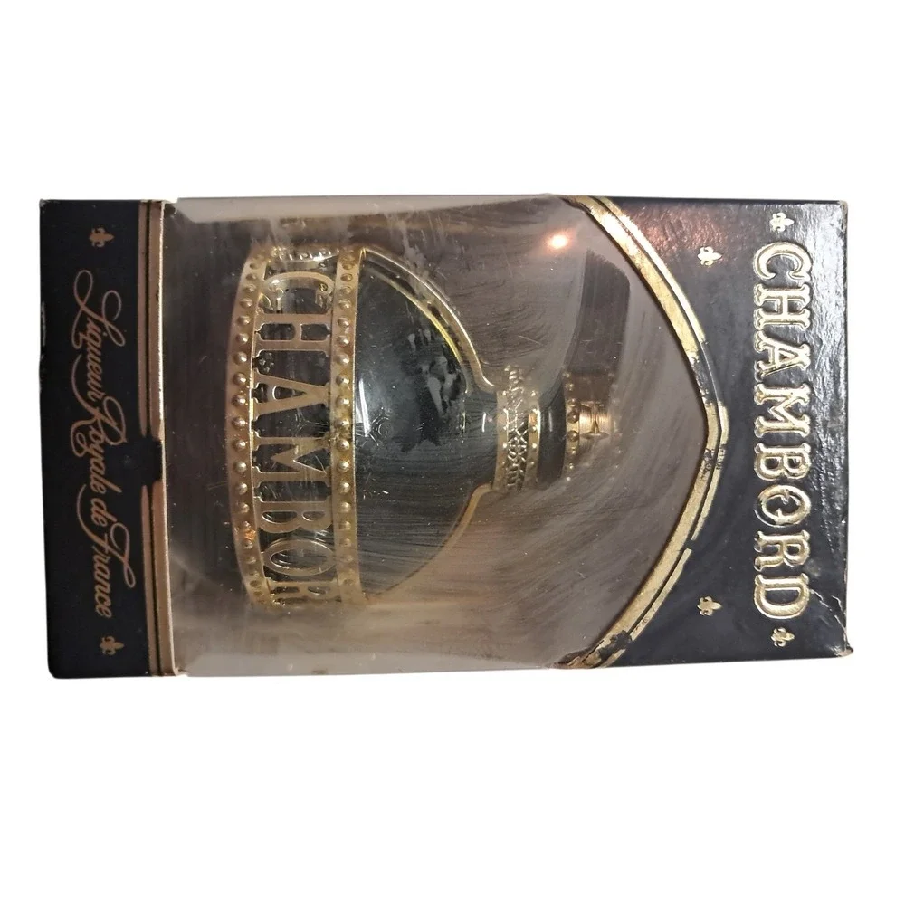 Chambord‎ Liqueur Royale Deluxe Glass Liquor Bottle Vintage 50 ML